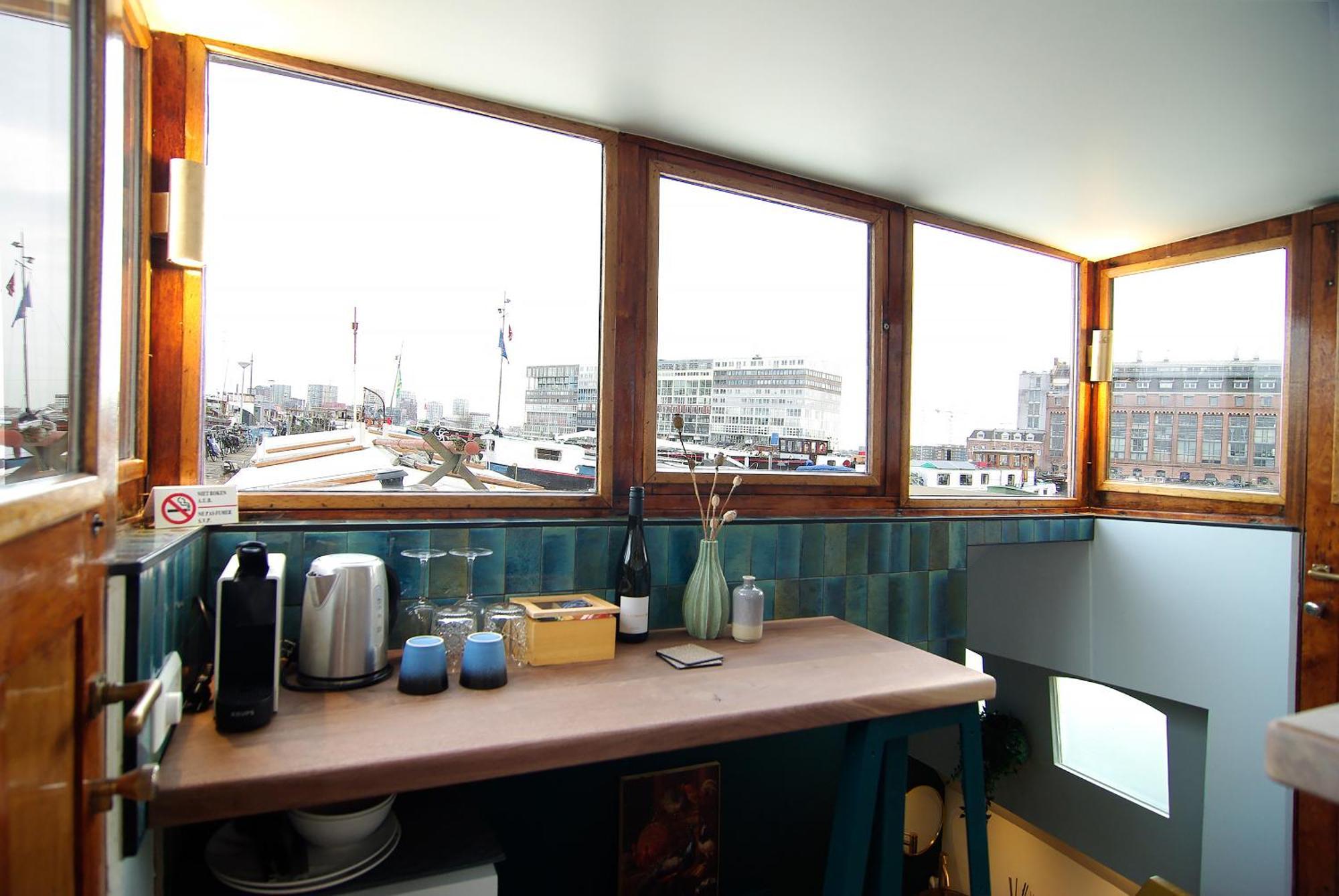 Najade Eco Houseboat Hotel Amsterdam Buitenkant foto